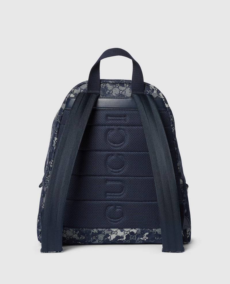 Sac à dos en denim GG grand format – vue 4