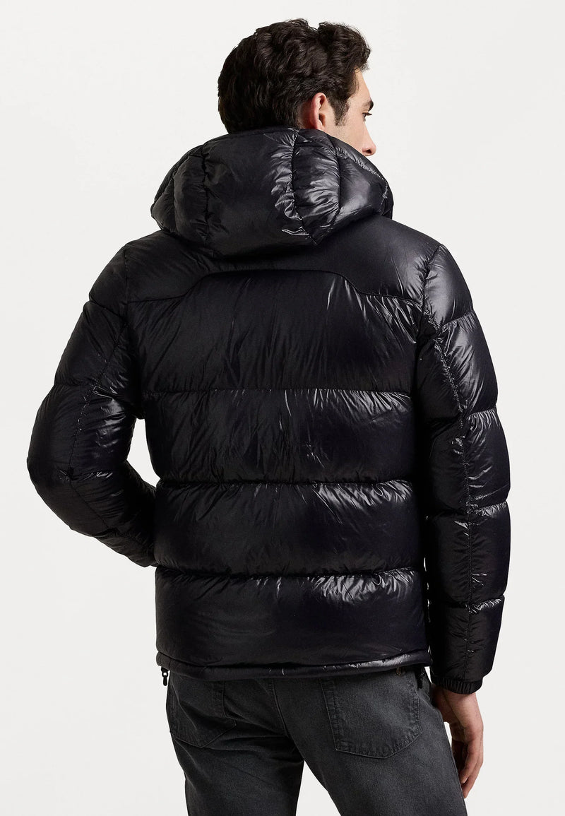 Doudoune Ralph Lauren Puffer Noir Brillante – vue 4