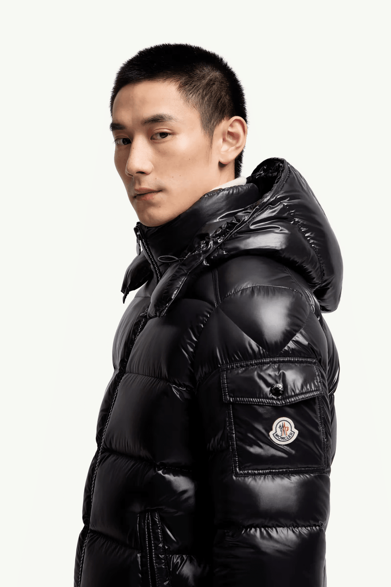 Doudoune Maya Nylon Noir Moncler – vue 2