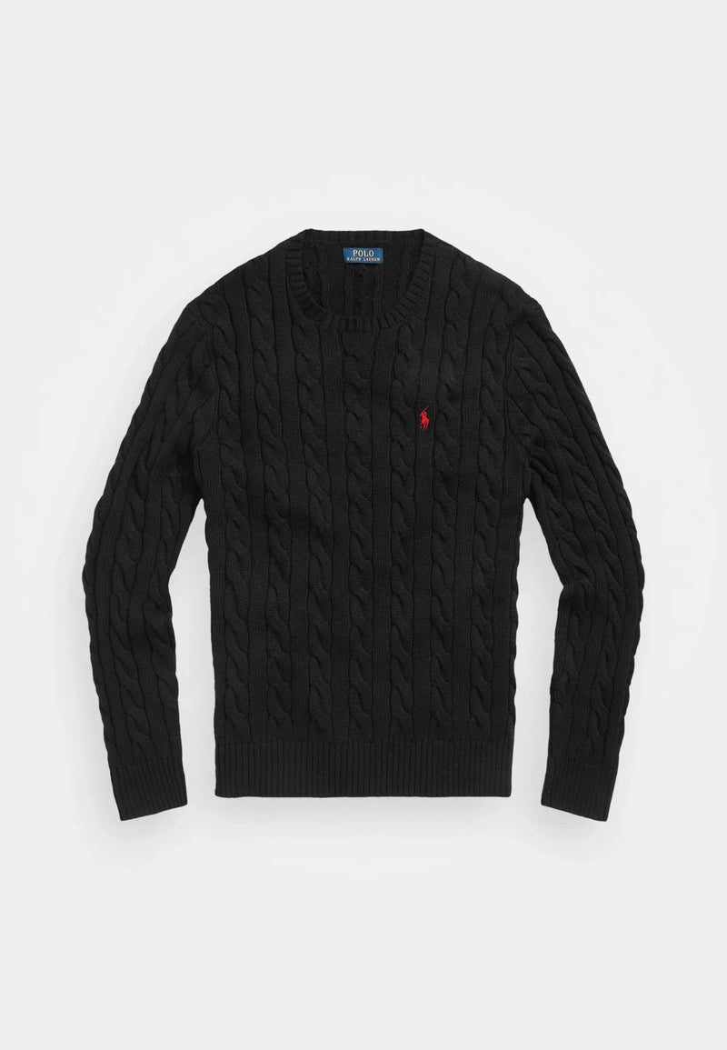 Pull Ralph Lauren En Laine Noir – vue 1
