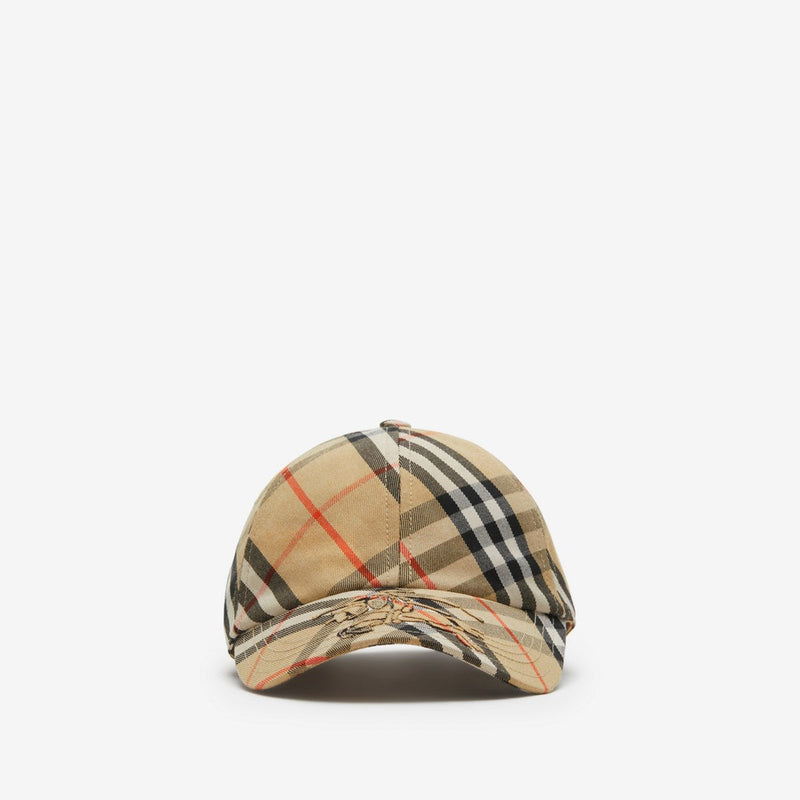 Casquette Burberry en sergé Check EKD – vue 1