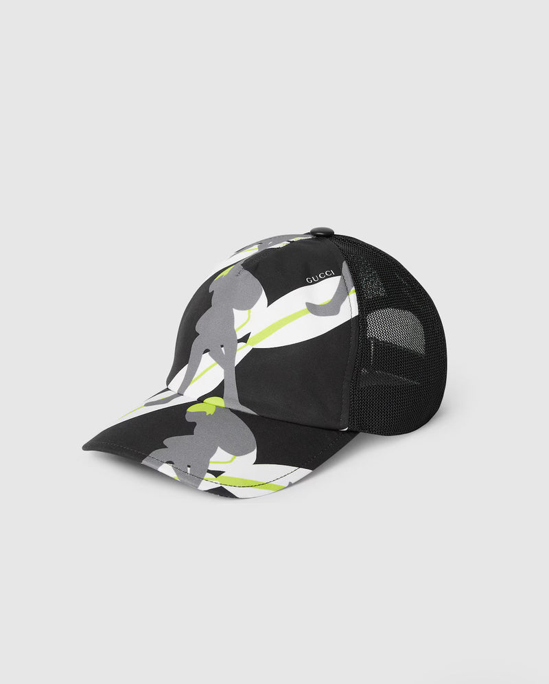 Casquette en toile de coton imprimée – vue 1