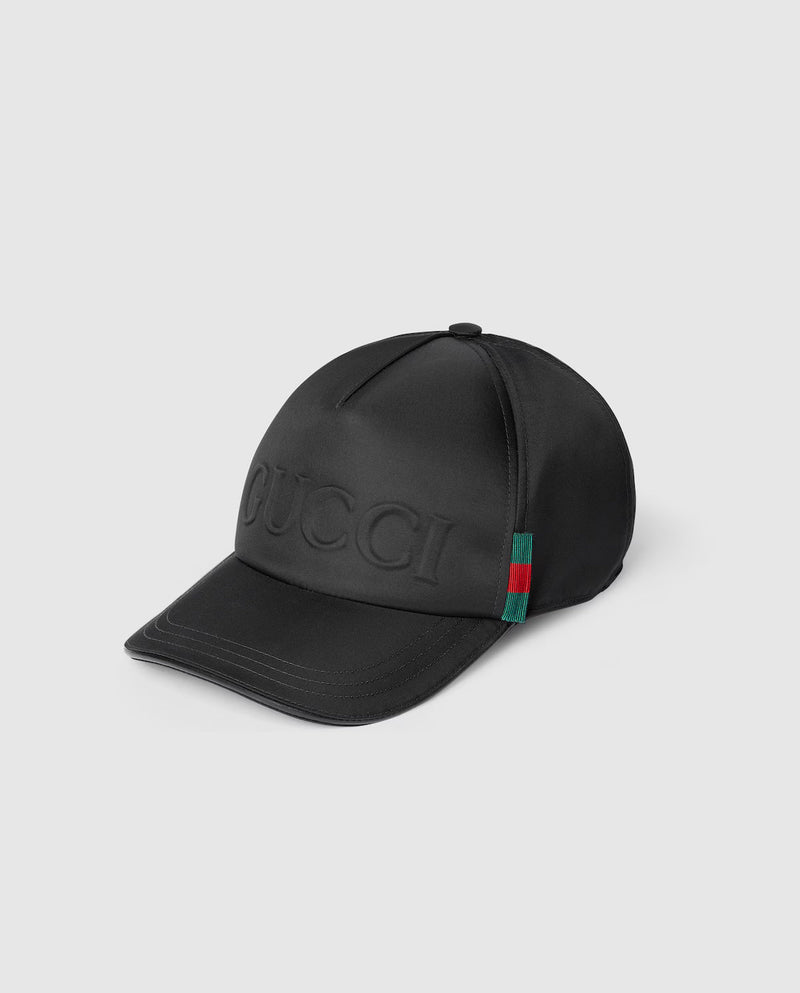Casquette de baseball en nylon avec logo Gucci – vue 1