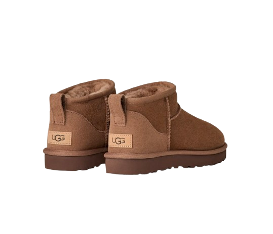 UGG Femme Botte Classic Ultra Mini Marron – vue 3