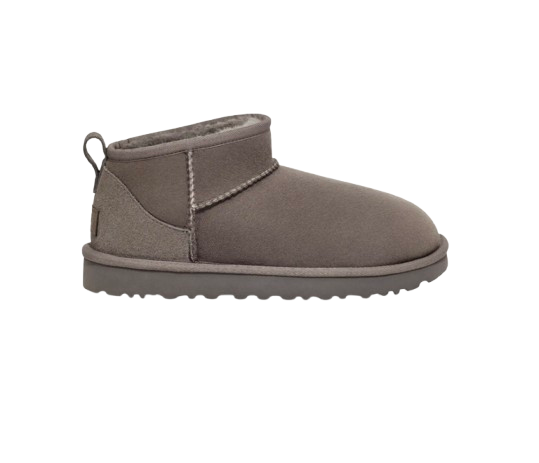 UGG Femme Botte Classic Ultra Mini Gris – vue 1