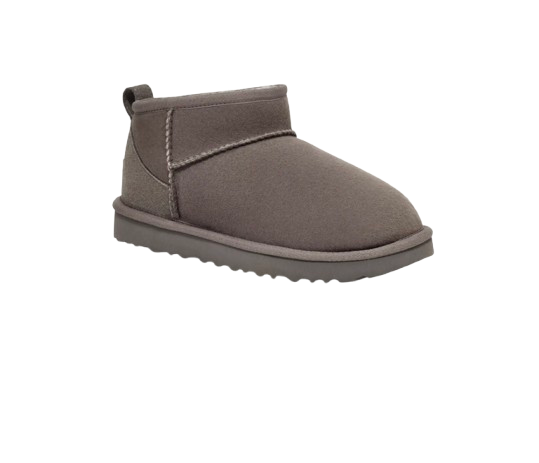 UGG Femme Botte Classic Ultra Mini Gris – vue 2