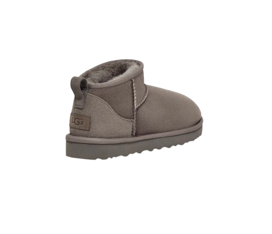 UGG Femme Botte Classic Ultra Mini Gris – vue 4
