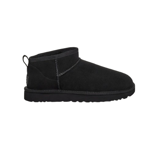 UGG Femme Botte Classic Ultra Mini Noir – vue 1