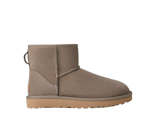 Femme Botte Classic Mini II Gris Galet – vue 1
