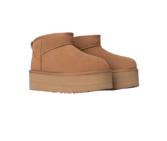 UGG Botte Classic Ultra Mini à plateforme  Marron – vue 2