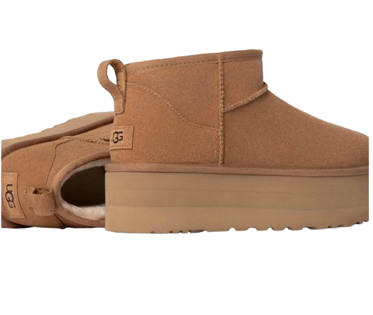 UGG Botte Classic Ultra Mini à plateforme  Marron – vue 3