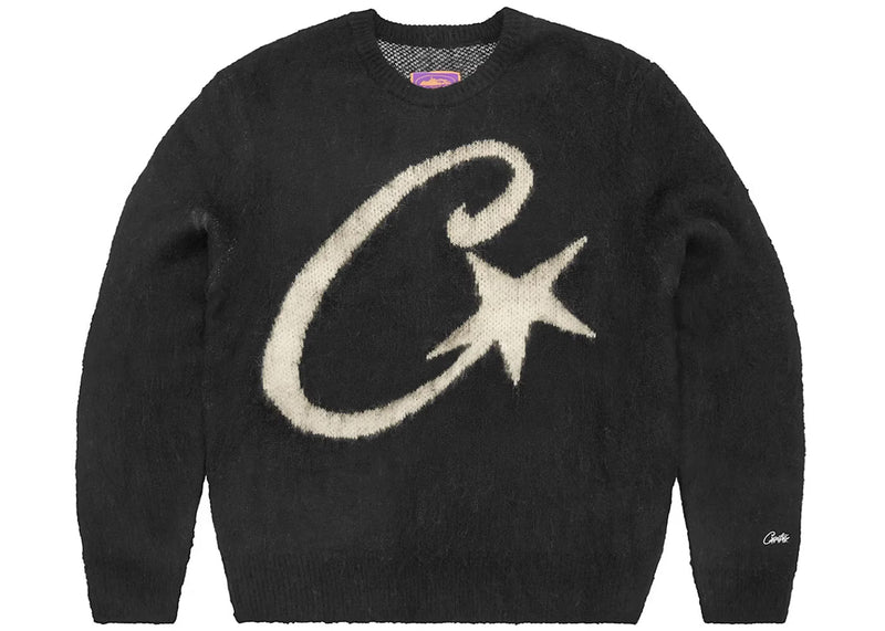 Pull Corteiz C-Star Noir – vue 1