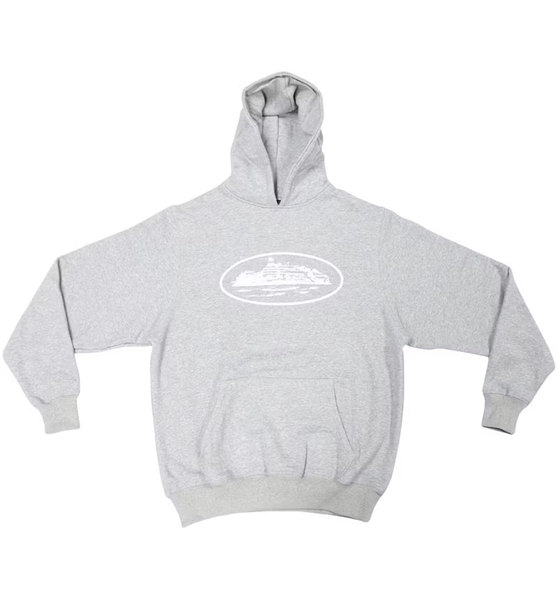 Pull Corteiz Avec Capuche Gris – vue 1