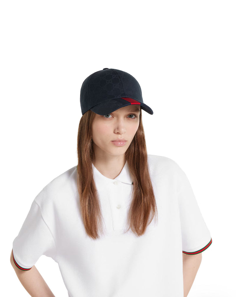 Casquette en coton GG avec bande Web – vue 3