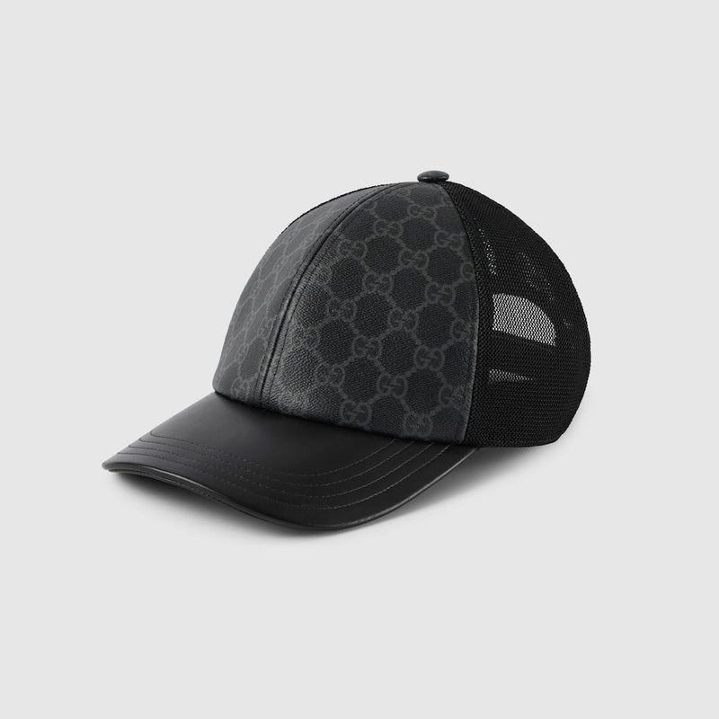 CASQUETTE EN TOILE GG MONOGRAM Noir – vue 1