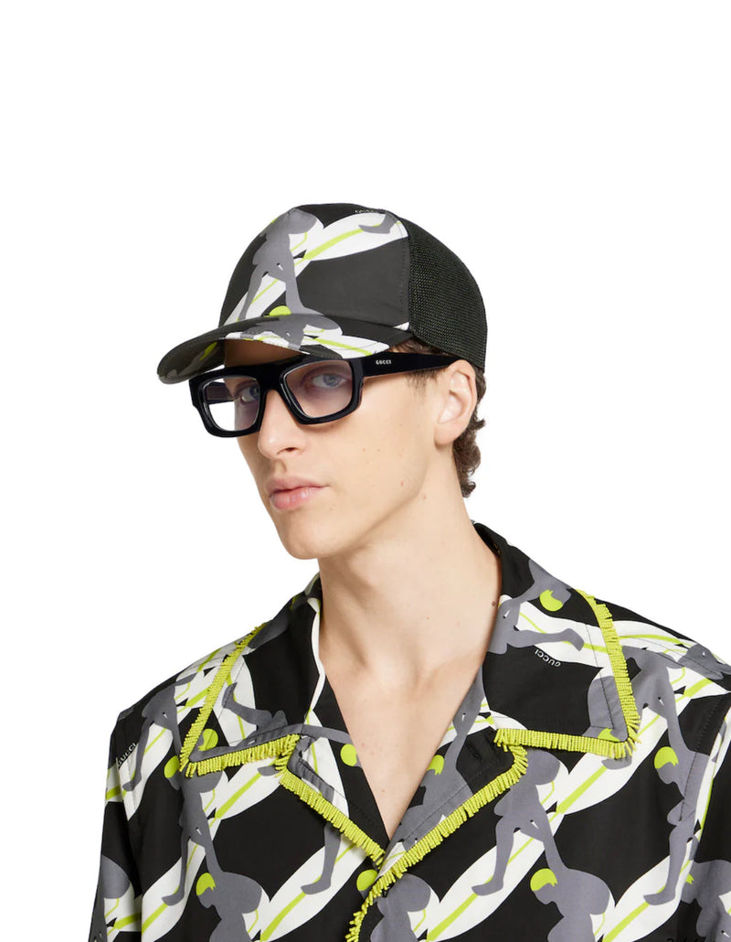 Casquette en toile de coton imprimée – vue 3