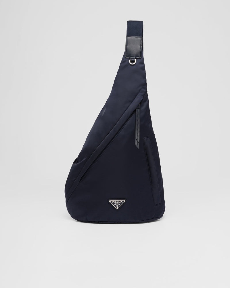 Sac à dos en Re-Nylon et cuir – vue 1