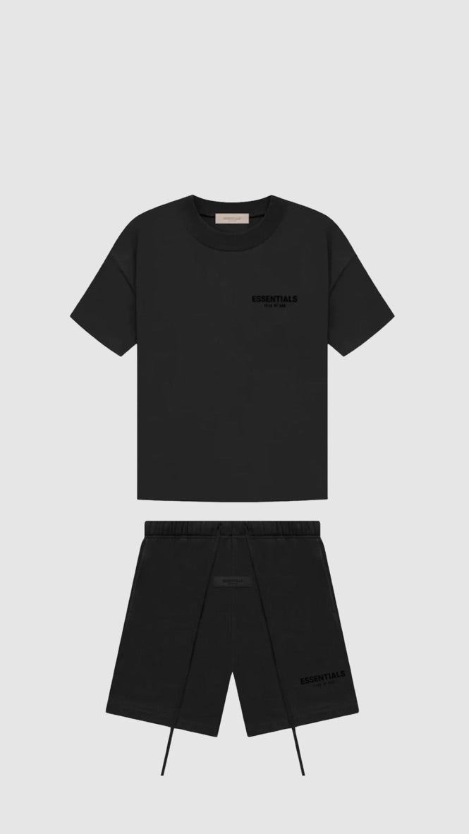 Ensemble FitsnDrip Essential Noir – vue 1