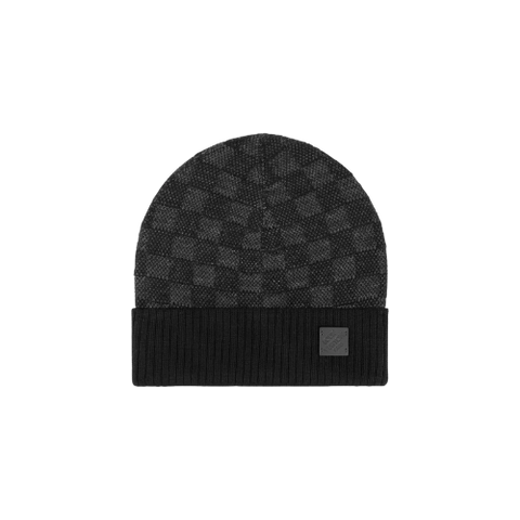 Bonnet et Écharpe Neo Petit Damier Noir