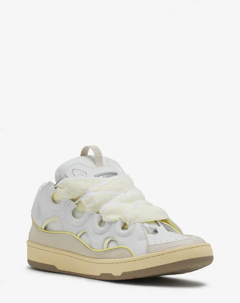 Lanvin Curb Blanc Et Jaune – vue 2