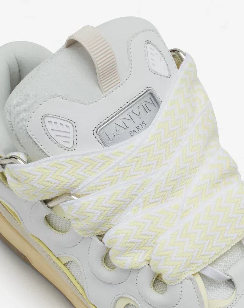 Lanvin Curb Blanc Et Jaune – vue 4