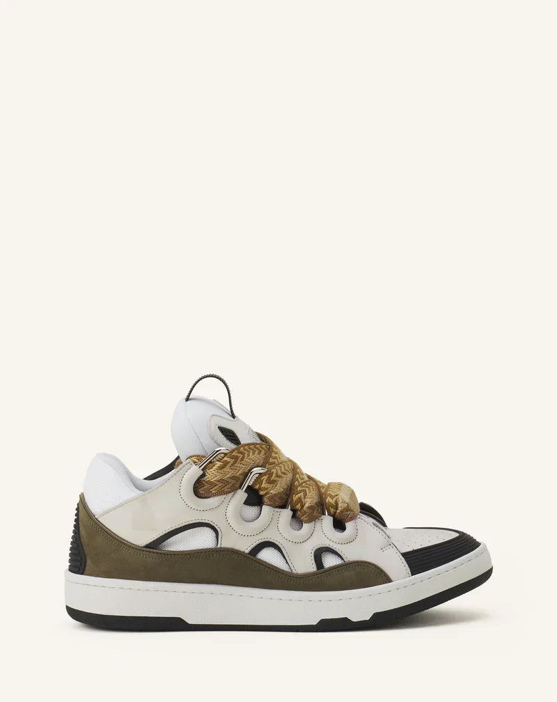 Lanvin Curb Blanc Et Kaki – vue 1