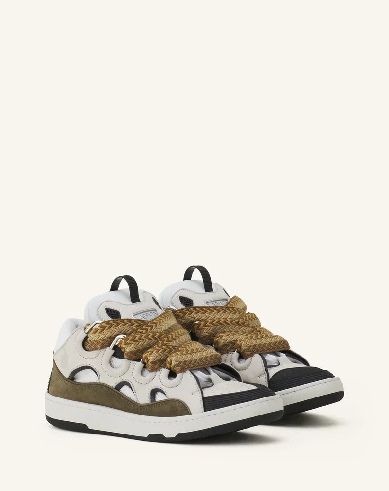 Lanvin Curb Blanc Et Kaki – vue 2