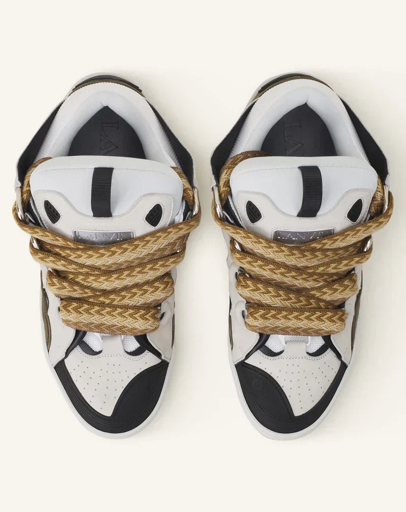 Lanvin Curb Blanc Et Kaki – vue 4