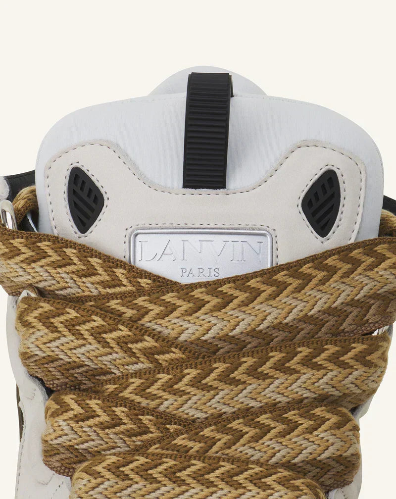 Lanvin Curb Blanc Et Kaki – vue 3