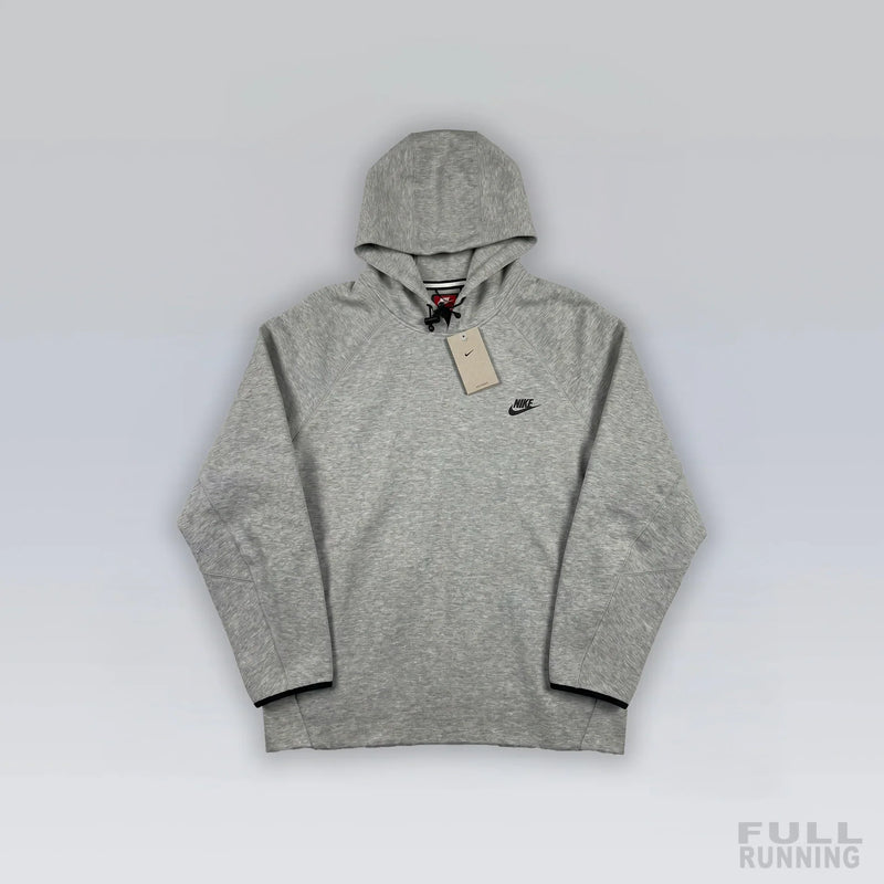 Pull Tech Fleece avec Capuche Gris – vue 1