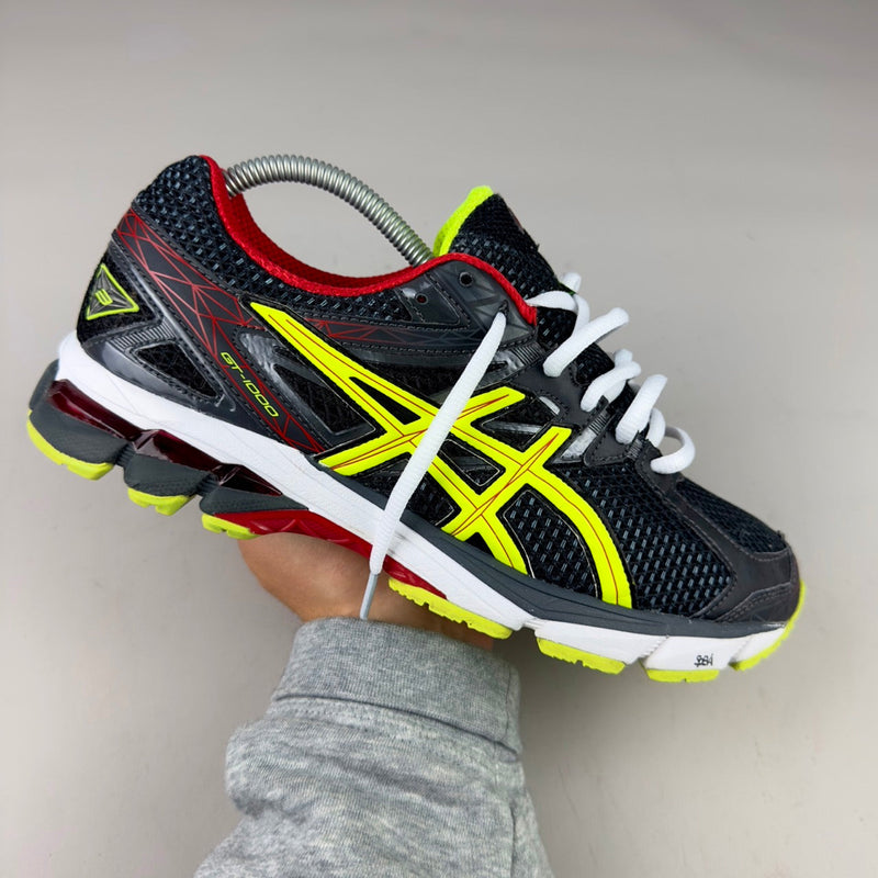 GEL Nimbus 16 — Noir / Jaune fluo / Rouge