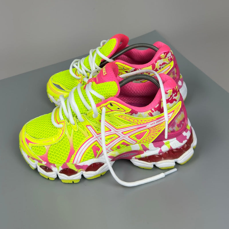 GEL Nimbus 16 — Jaune fluo / Rose fluo