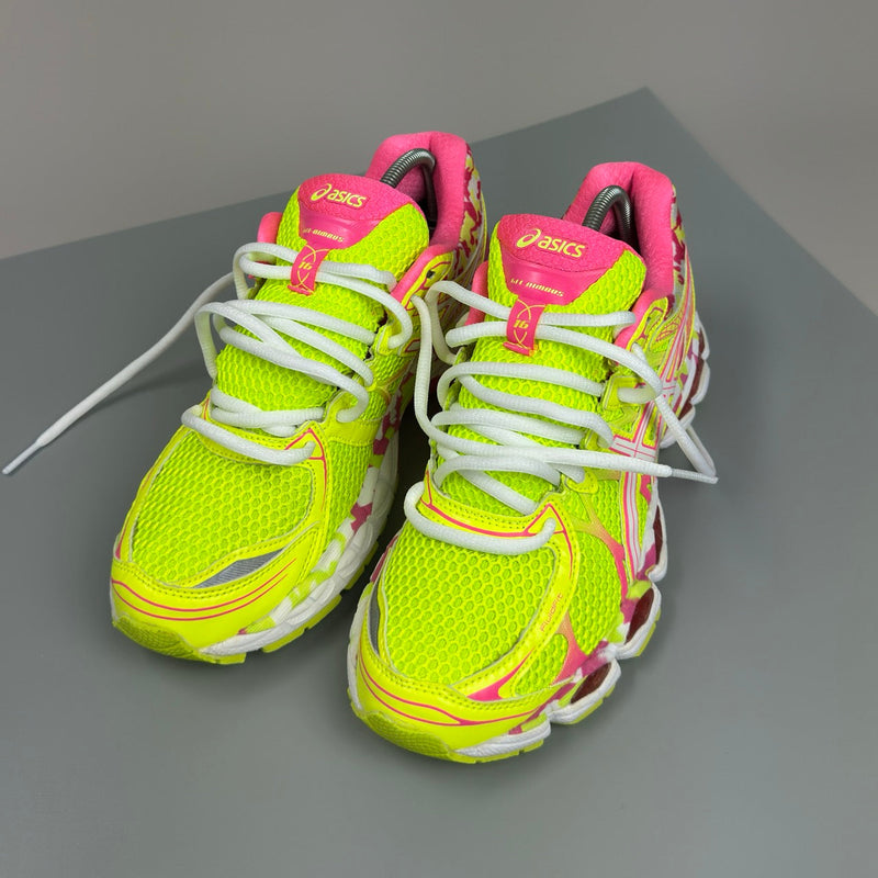 GEL Nimbus 16 — Jaune fluo / Rose fluo