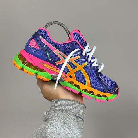 GEL Nimbus 16 — Violet / Orange / Vert fluo