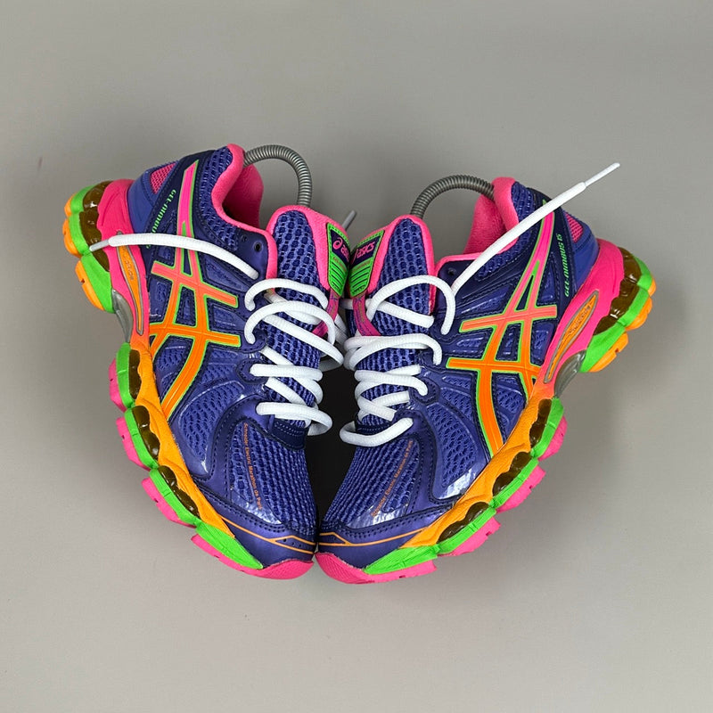 GEL Nimbus 16 — Violet / Orange / Vert fluo