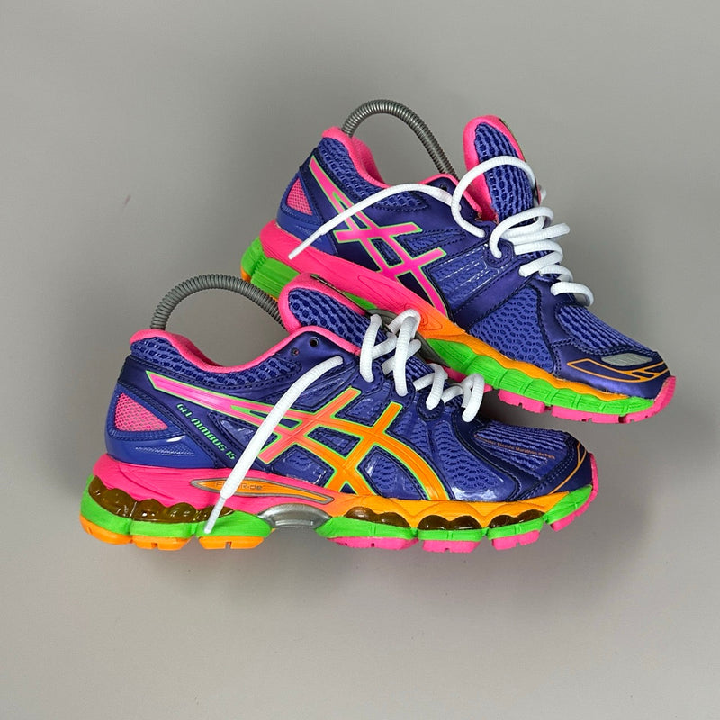 GEL Nimbus 16 — Violet / Orange / Vert fluo