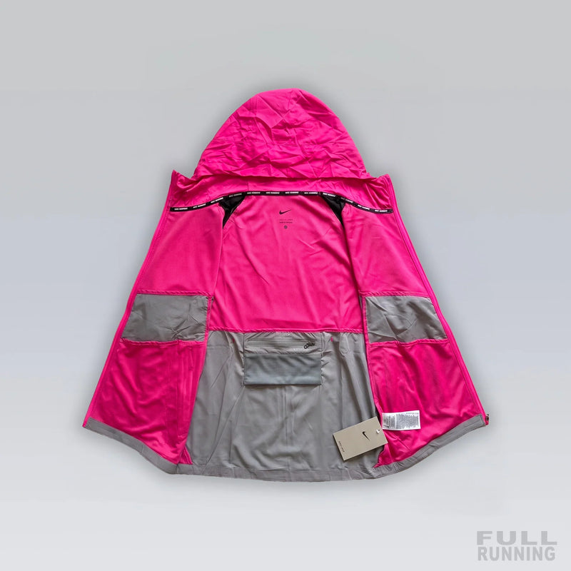 Veste De Running Windrunner rose – vue 3