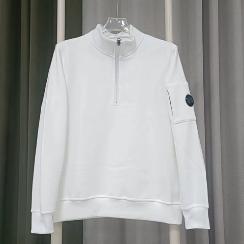 Gilet C.P Company Zip Quarter Blanc
