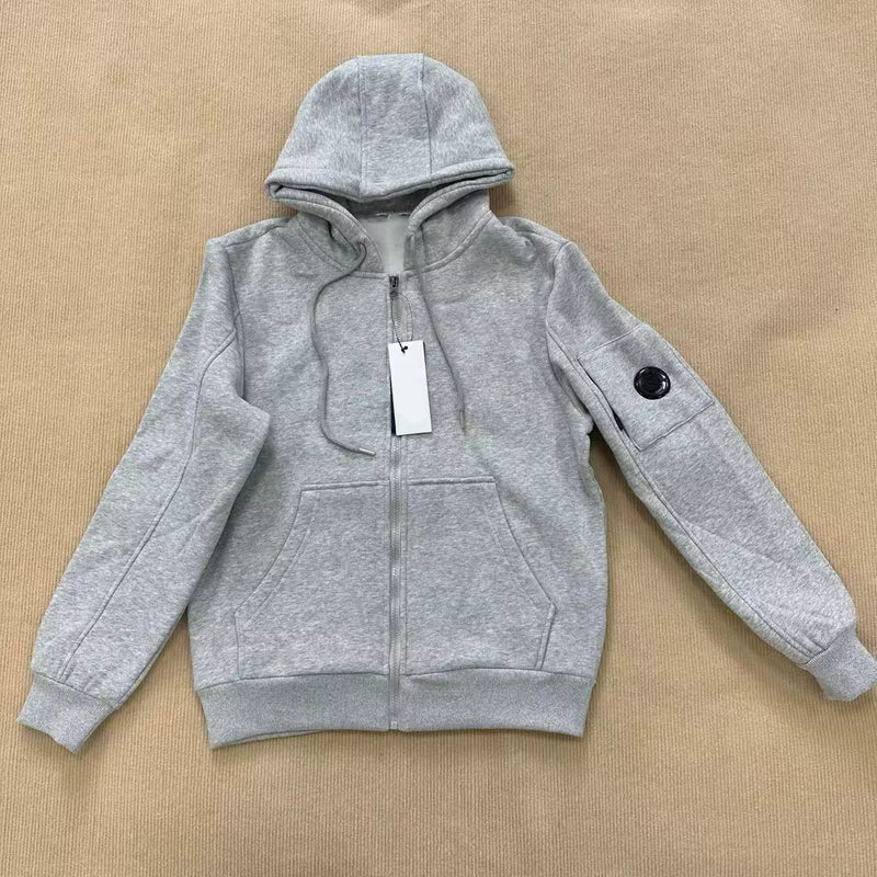 Gilet C.P Company Hublot Gris – vue 1