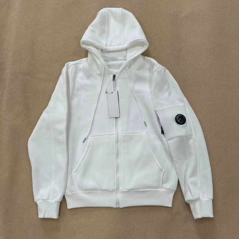 Gilet C.P Company Hublot Blanc – vue 1