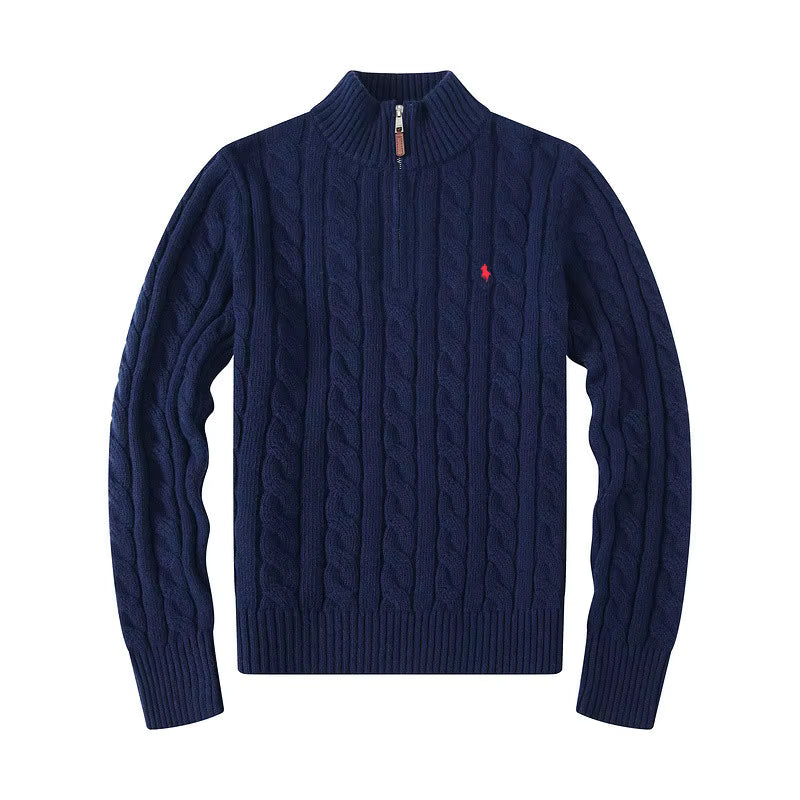 Quarter Zip Ralph Lauren Bleu Marine – vue 1