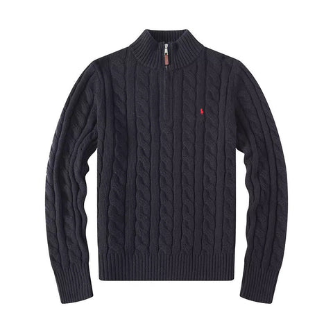Quarter Zip Ralph Lauren Noir