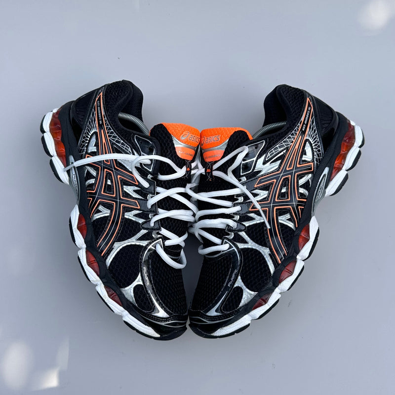 GEL Nimbus 16 — Noir / Orange / Argent