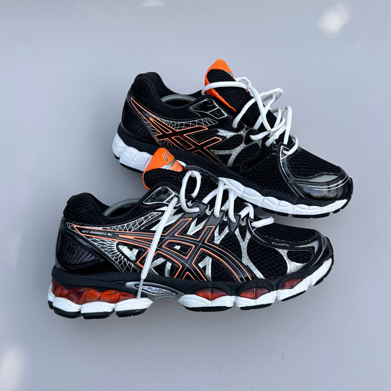 GEL Nimbus 16 — Noir / Orange / Argent
