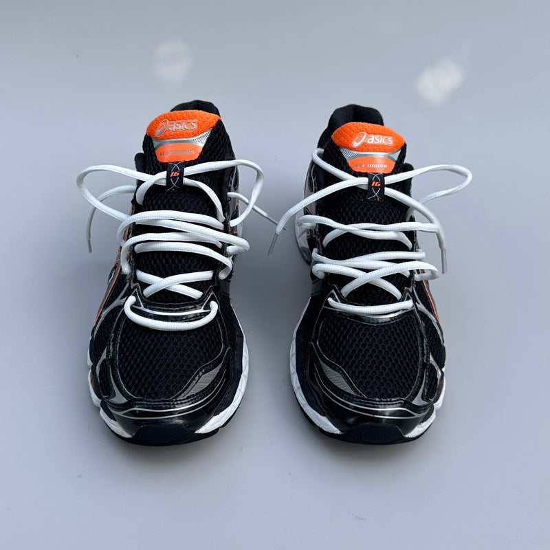 GEL Nimbus 16 — Noir / Orange / Argent