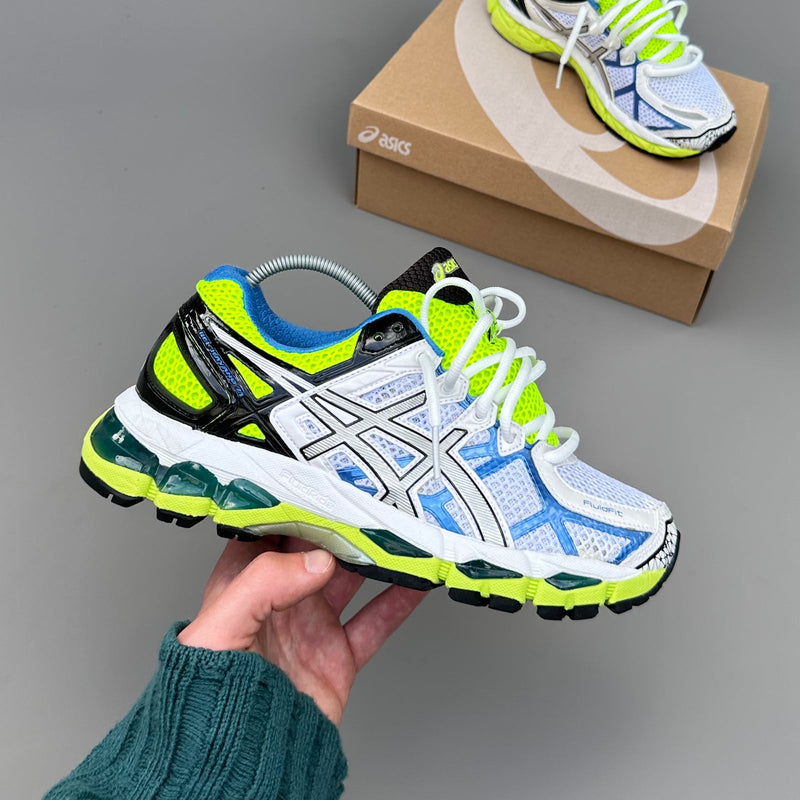 GEL Nimbus 16 — Blanc / Jaune fluo / Vert