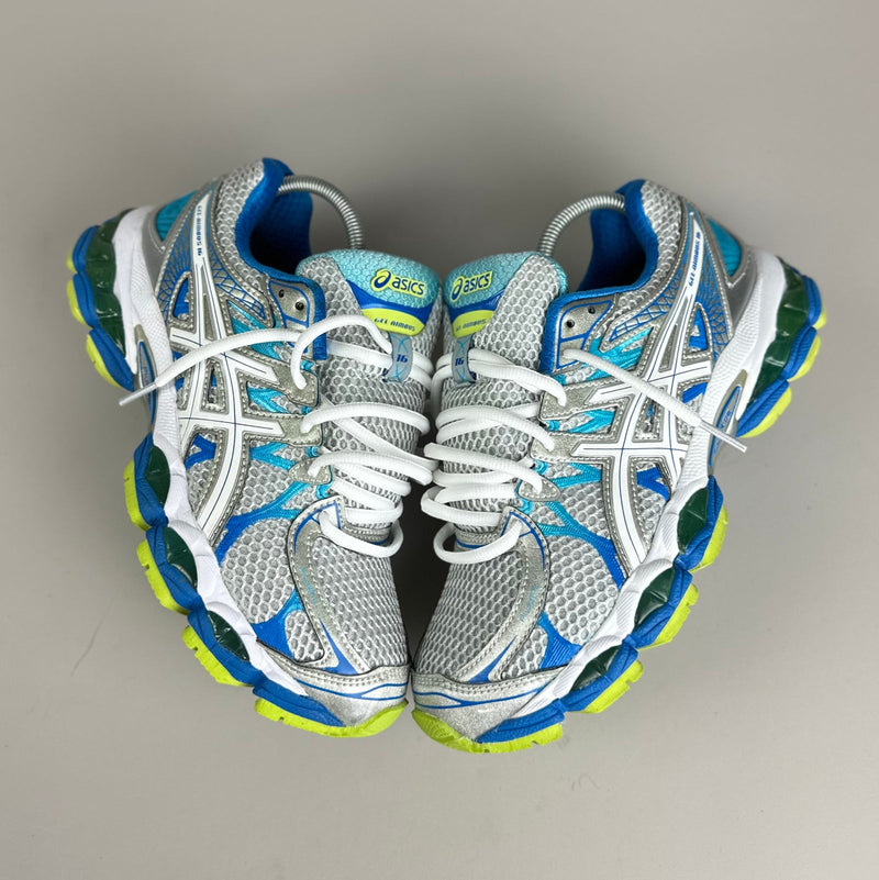 GEL Nimbus 16 — Blanc / Bleu / Jaune fluo