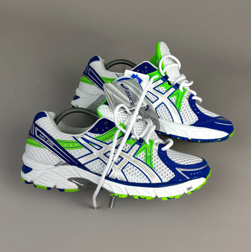 GEL Nimbus 16 — Blanc / Bleu roi / Vert fluo