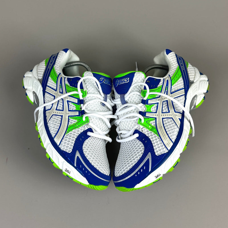 GEL Nimbus 16 — Blanc / Bleu roi / Vert fluo