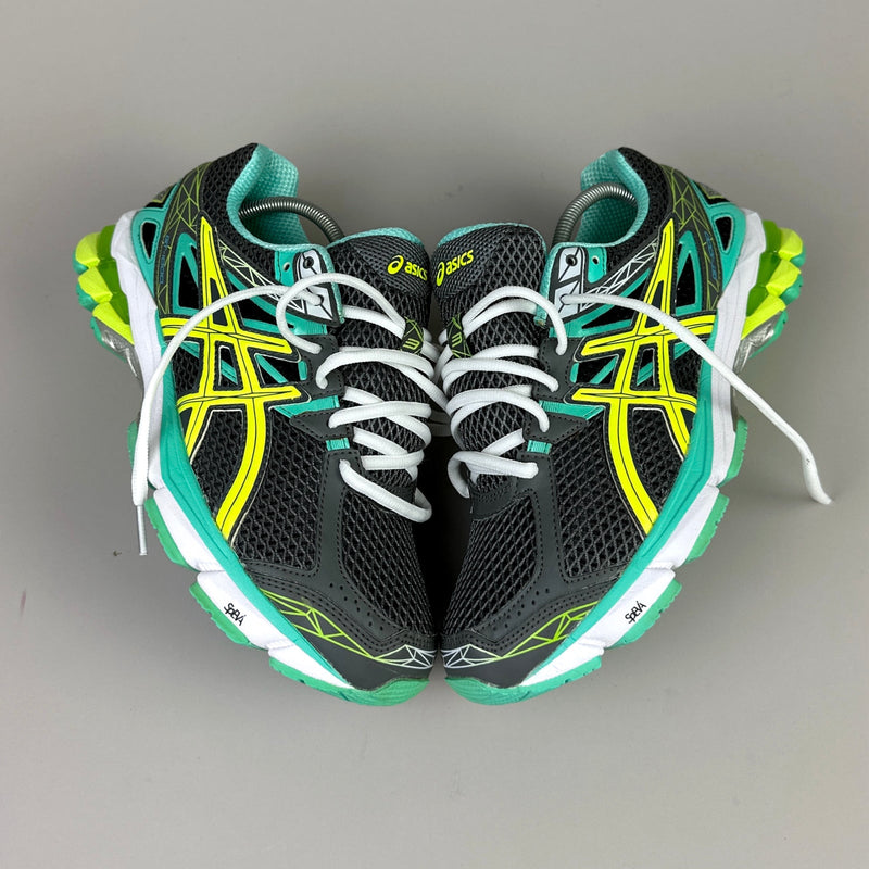 GEL Nimbus 16 — Anthracite / Jaune / Turquoise